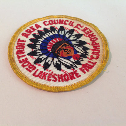 Vintage BSA Boy Scouts America Patch 1972 Lakeshore Fall Camporee DAC Chief's Head