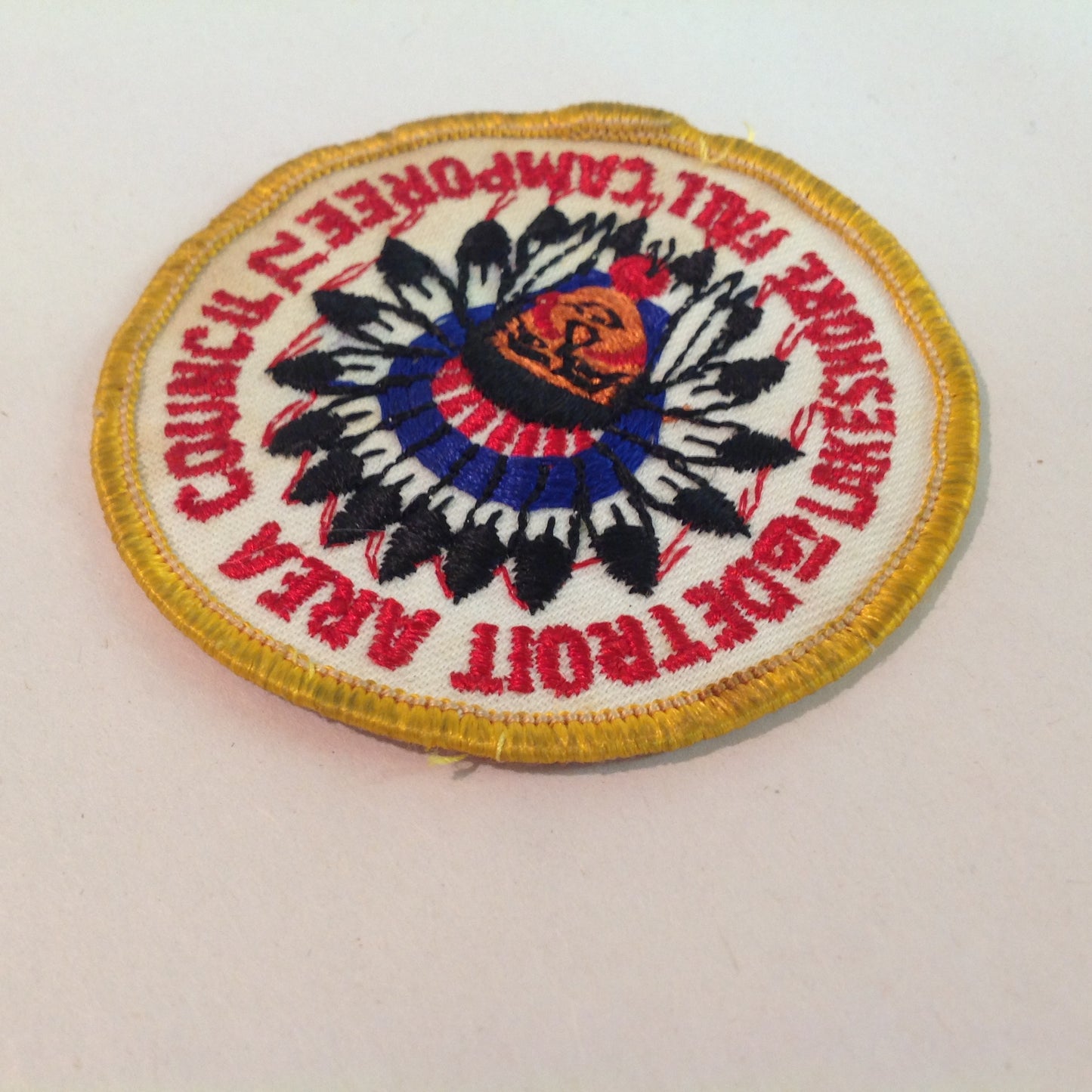 Vintage BSA Boy Scouts America Patch 1972 Lakeshore Fall Camporee DAC Chief's Head