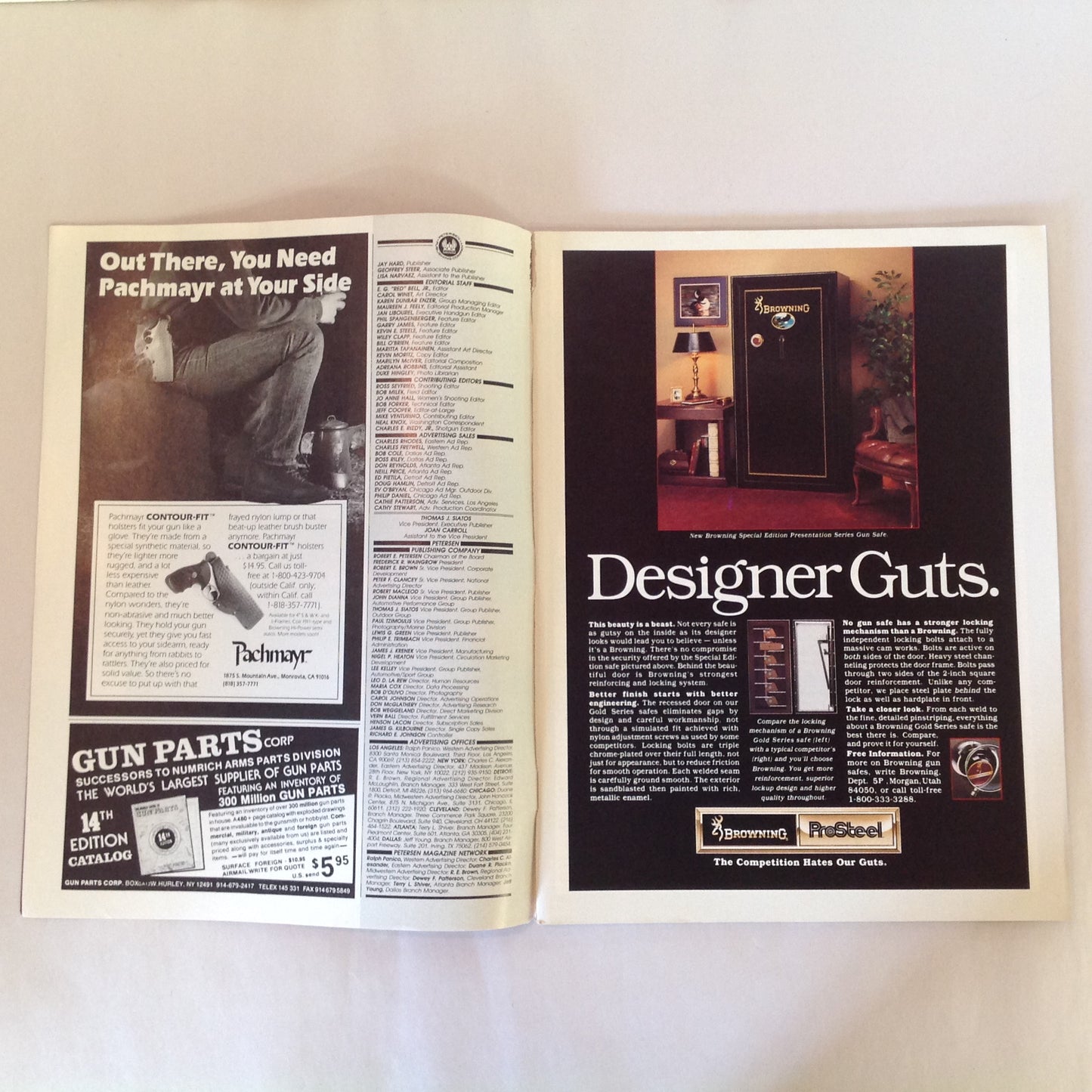 Vintage Dec 1989 Guns & Ammo Magazine Colt's Double-Action .45