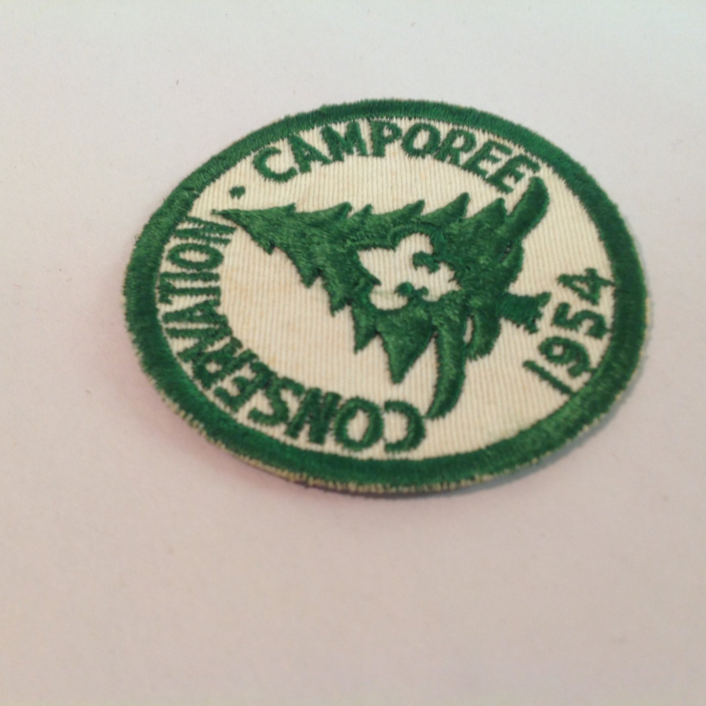 Vintage 1954 Boy Scouts of America BSA Patch Conservation Camporee Pine Tree