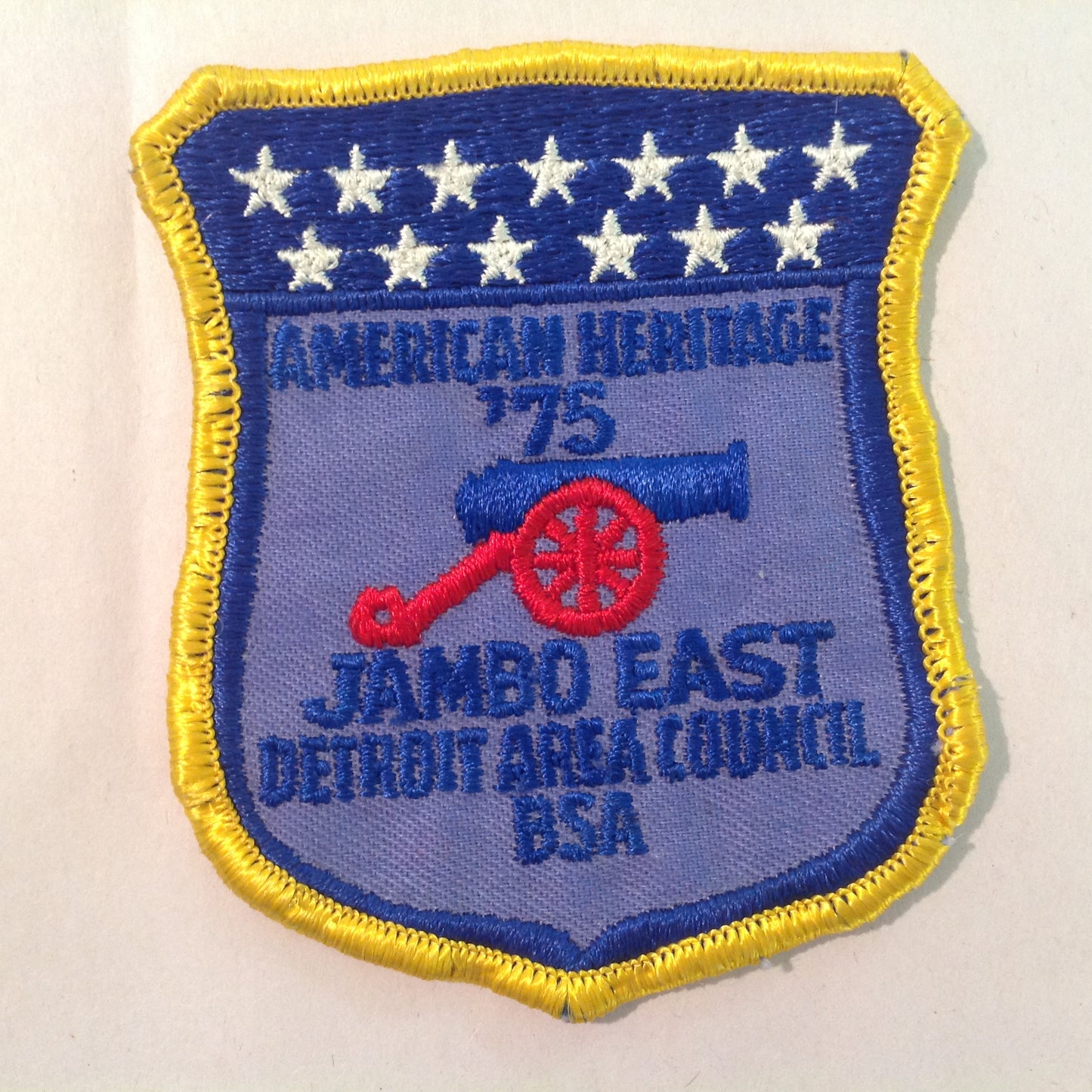 Vintage BSA Boys Scouts of America Patch American Heritage '75 Jambo East Detroit AC