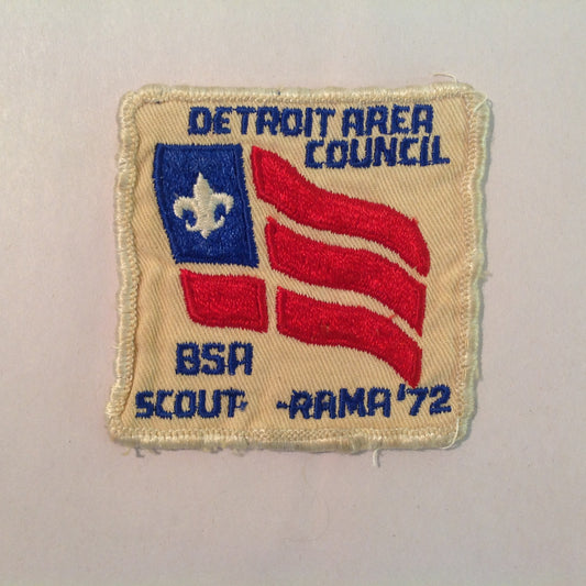 Vintage BSA Boys Scouts of America Patch Scout-O-Rama '72 Detroit Area Council