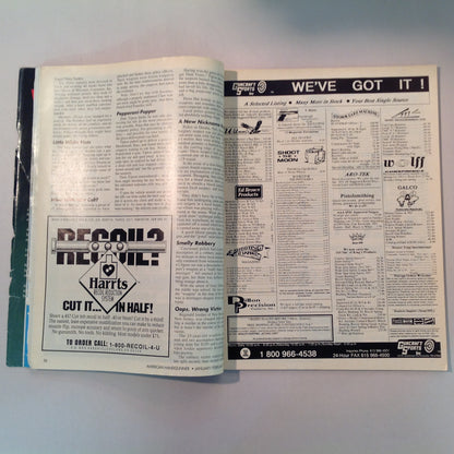 Vintage Jan/Feb 1995 American Handgunner Magazine Laser Fire Custom Ruger AYOOB Gunfight Survival The Medusa Gun Tactical Taurus