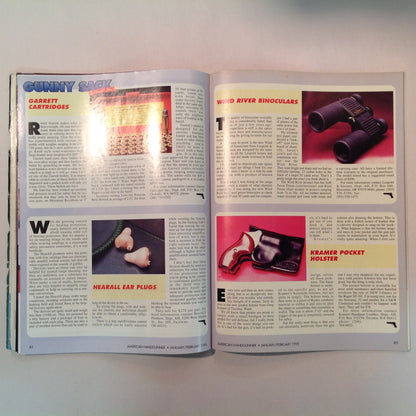 Vintage Jan/Feb 1995 American Handgunner Magazine Laser Fire Custom Ruger AYOOB Gunfight Survival The Medusa Gun Tactical Taurus