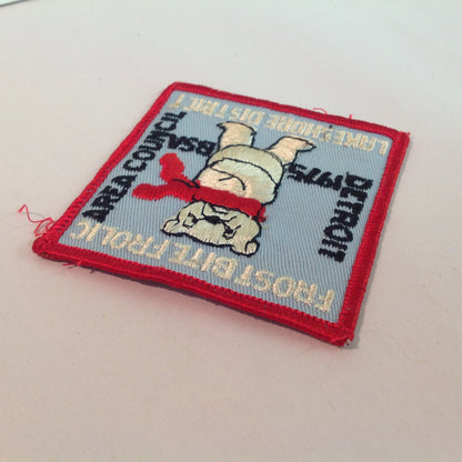 Vintage BSA Boys Scouts of America Patch DAC Frost Bite Frolic 1975 Lakeshore District