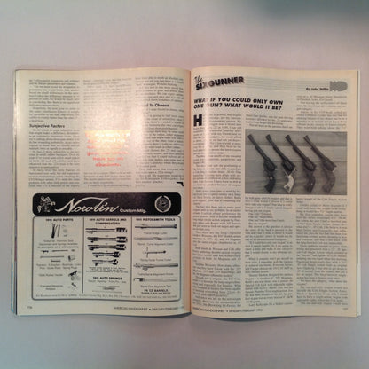 Vintage Jan/Feb 1995 American Handgunner Magazine Laser Fire Custom Ruger AYOOB Gunfight Survival The Medusa Gun Tactical Taurus
