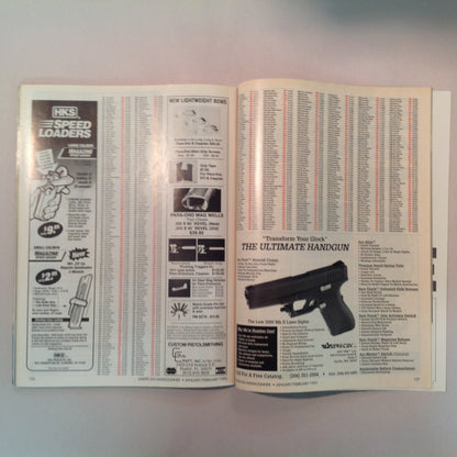 Vintage Jan/Feb 1995 American Handgunner Magazine Laser Fire Custom Ruger AYOOB Gunfight Survival The Medusa Gun Tactical Taurus