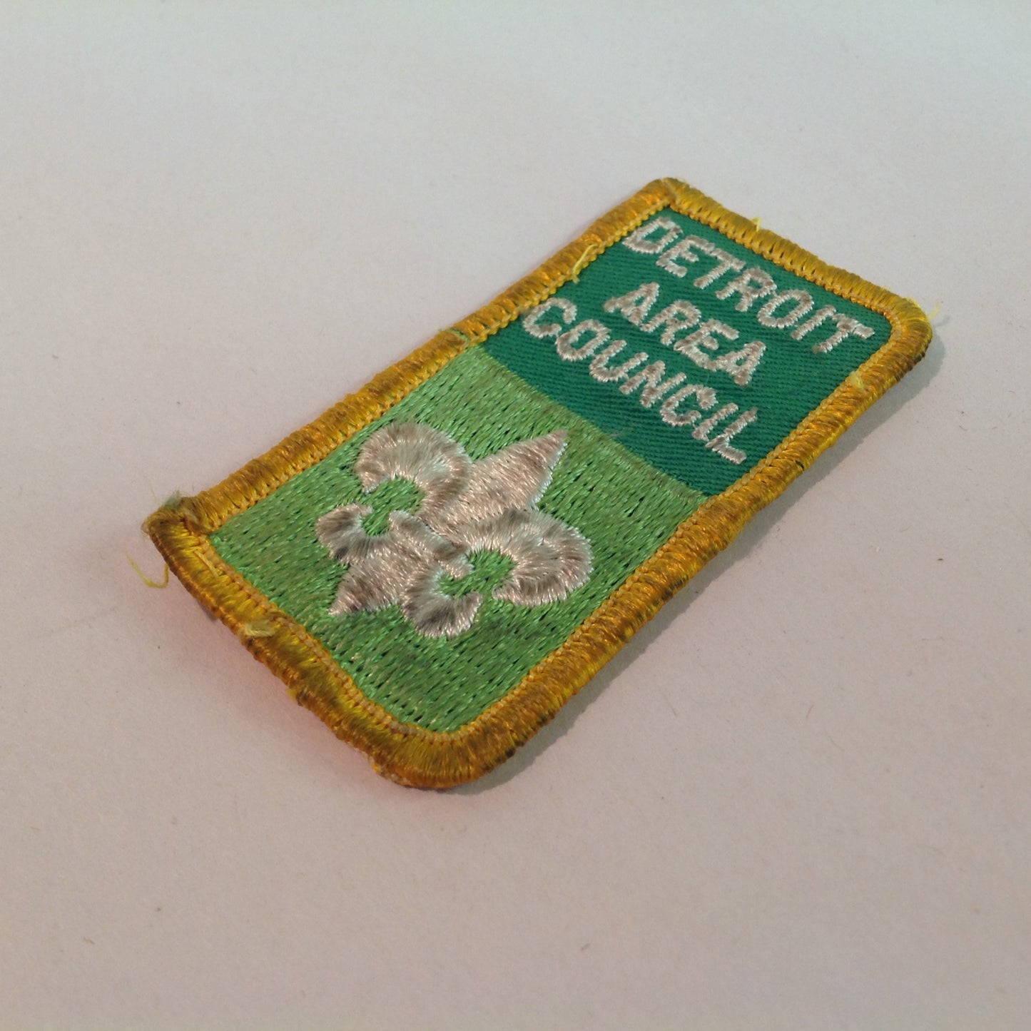 Vintage 1970's Boy Scouts of America BSA Patch Detroit Area Council Rectangle