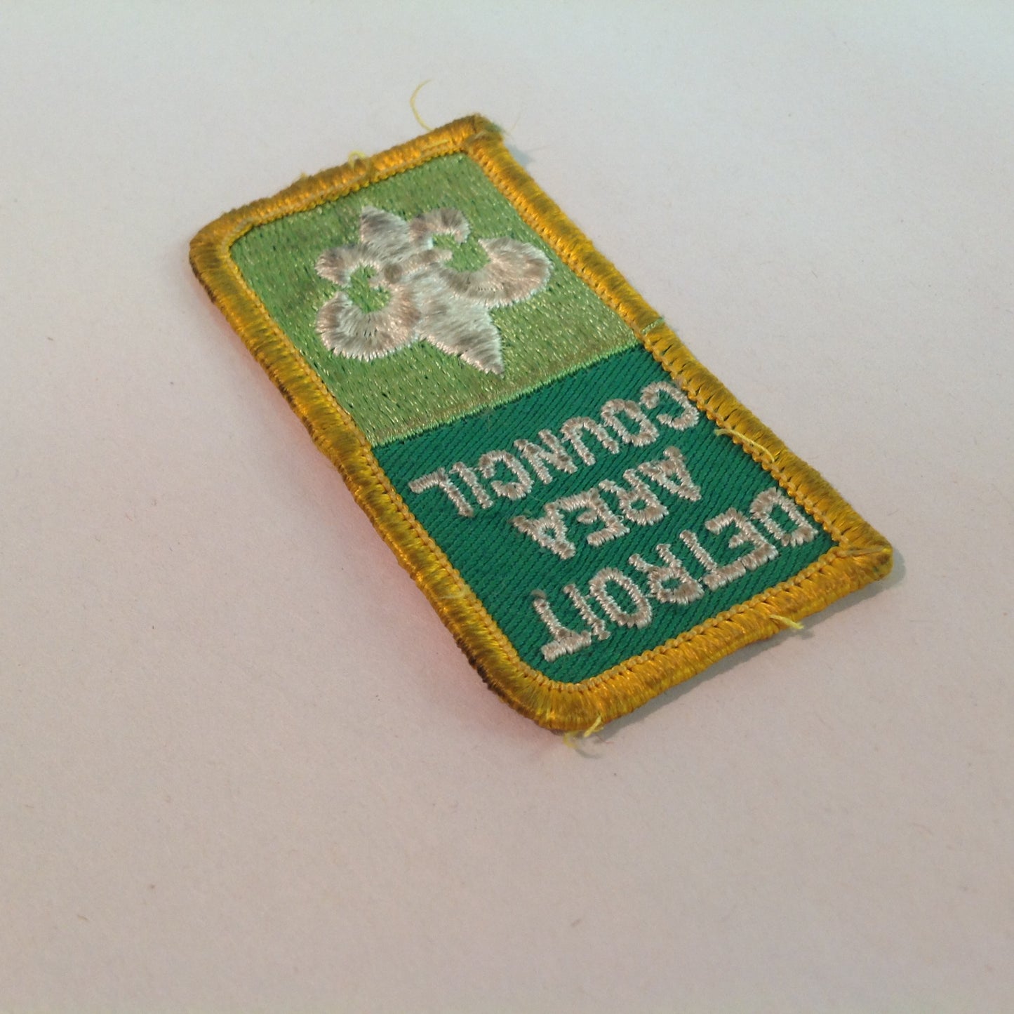 Vintage 1970's Boy Scouts of America BSA Patch Detroit Area Council Rectangle