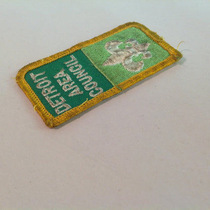 Vintage 1970's Boy Scouts of America BSA Patch Detroit Area Council Rectangle