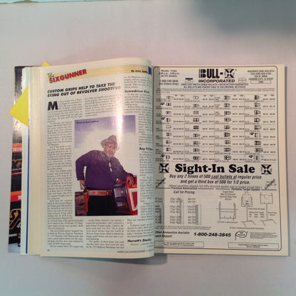 Vintage Jul/Aug 1995 American Handgunner Magazine Fat Mag .45 Sixguns With Class How to Test a Handgun Ruger P-94 9mm