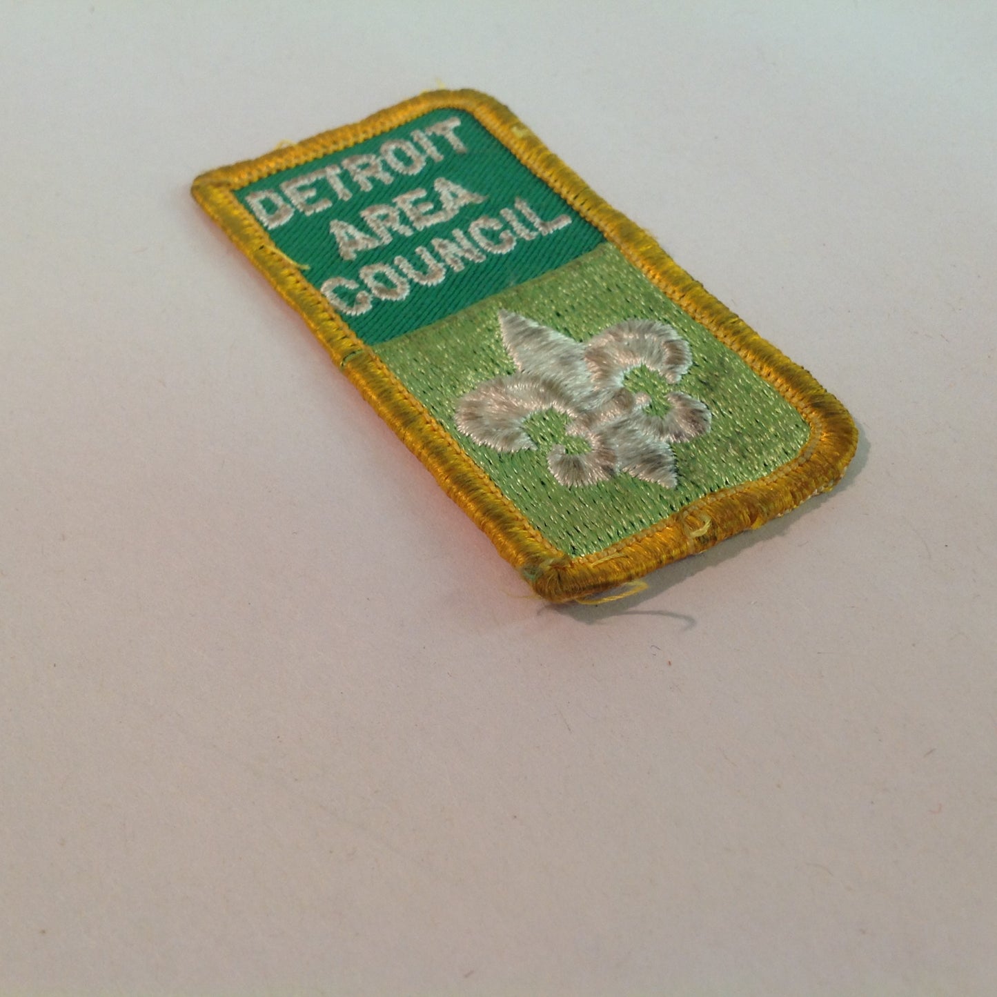Vintage 1970's Boy Scouts of America BSA Patch Detroit Area Council Rectangle