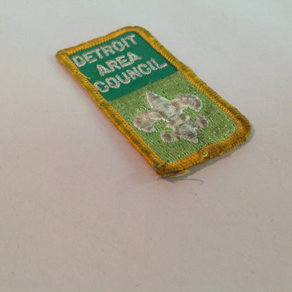 Vintage 1970's Boy Scouts of America BSA Patch Detroit Area Council Rectangle