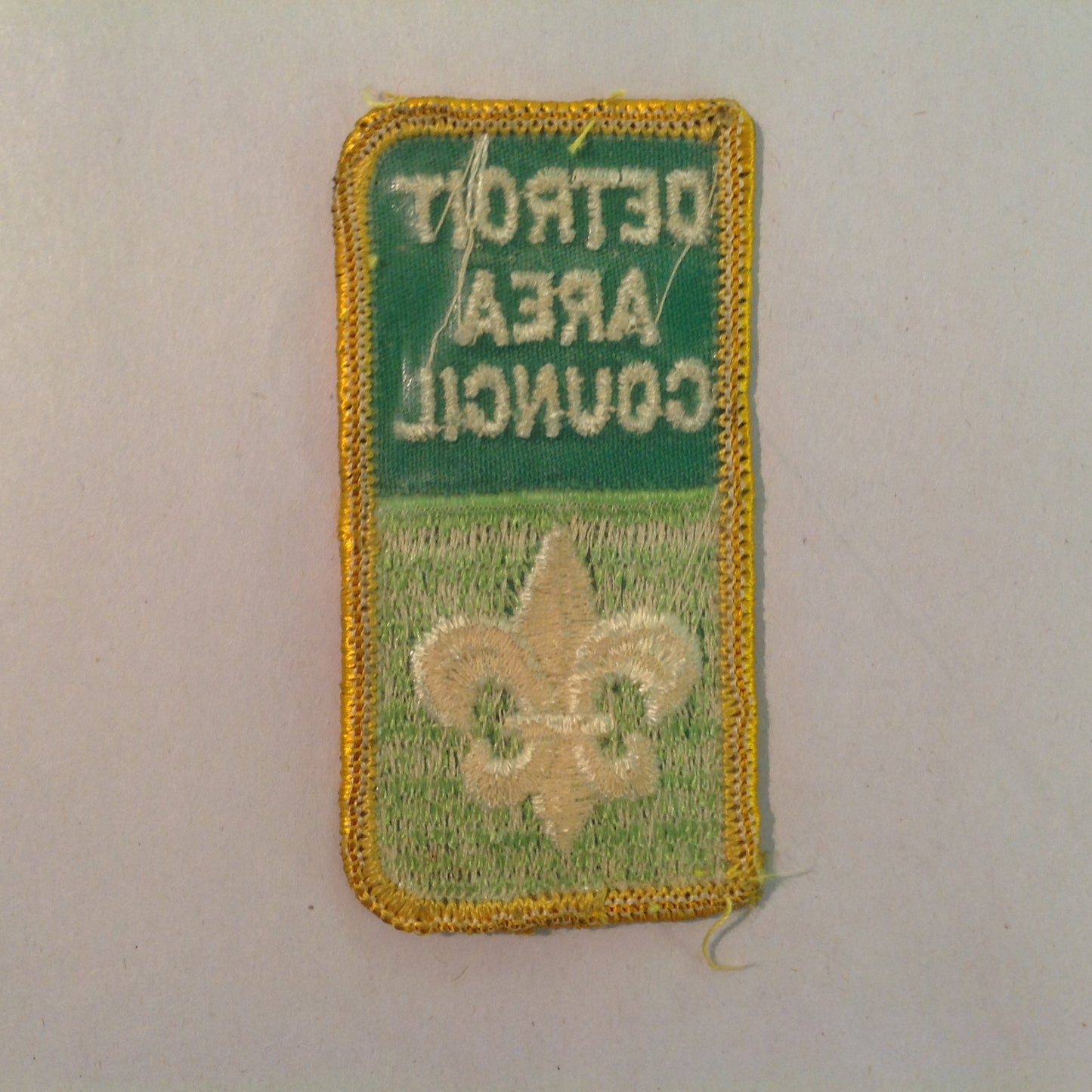 Vintage 1970's Boy Scouts of America BSA Patch Detroit Area Council Rectangle