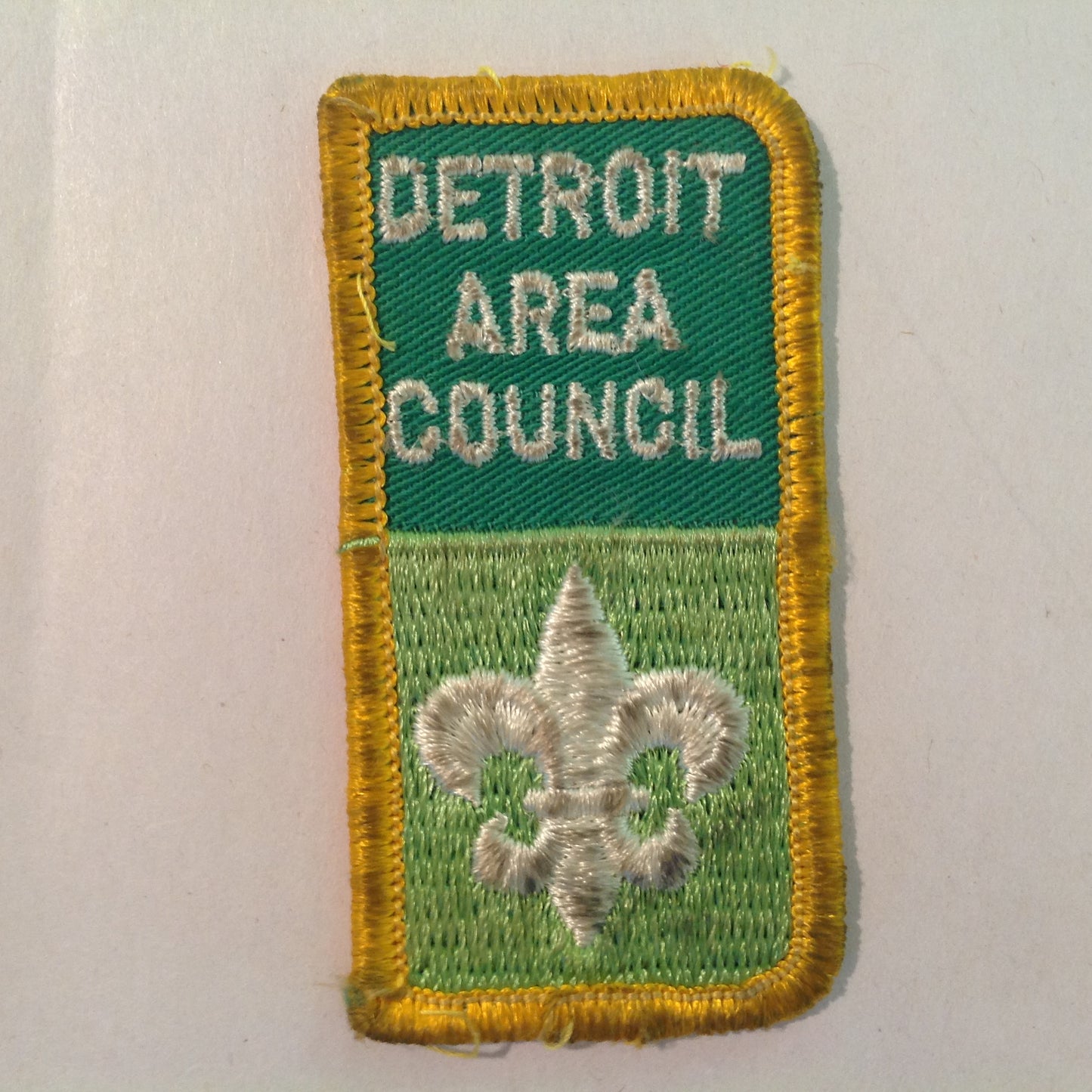 Vintage 1970's Boy Scouts of America BSA Patch Detroit Area Council Rectangle