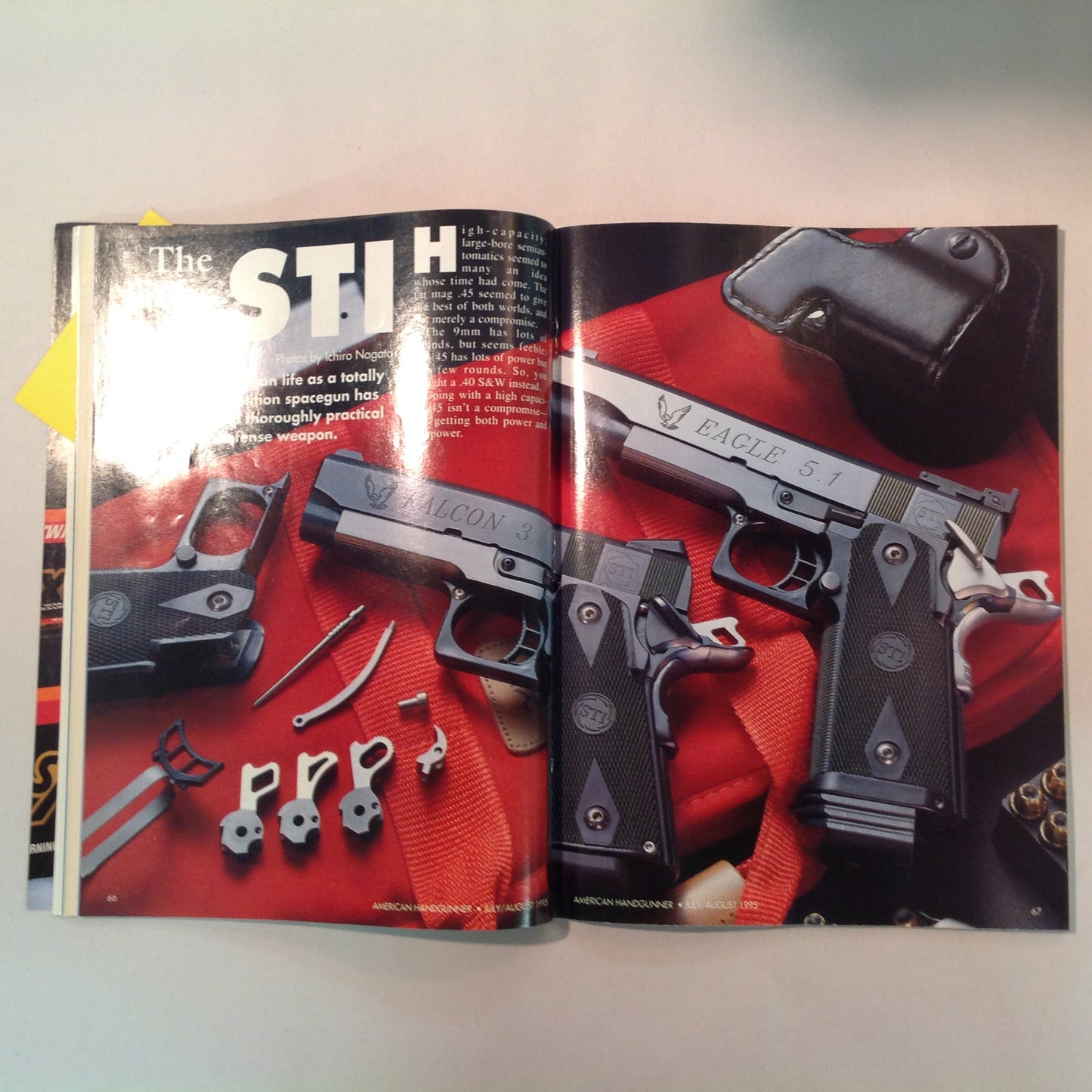 Vintage Jul/Aug 1995 American Handgunner Magazine Fat Mag .45 Sixguns With Class How to Test a Handgun Ruger P-94 9mm