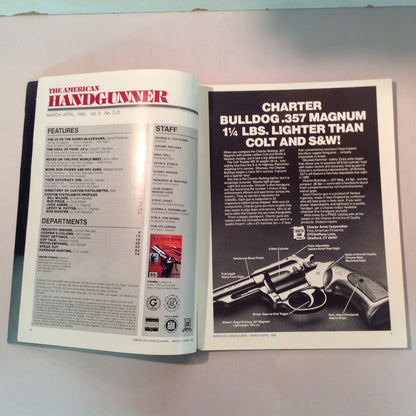 Vintage Mar/Apr 1980 The American Handgunner Magazine S&W M-29 Vs Ruger Super Blackhawk Custom Pistolsmith Directory New GI 9mm?