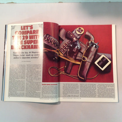 Vintage Mar/Apr 1980 The American Handgunner Magazine S&W M-29 Vs Ruger Super Blackhawk Custom Pistolsmith Directory New GI 9mm?