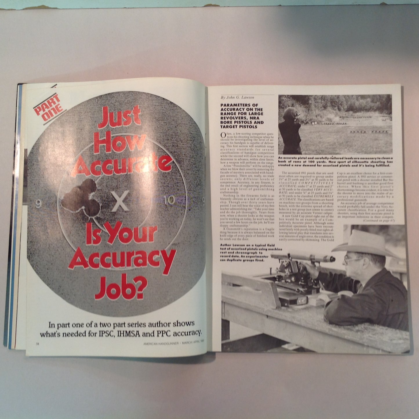 Vintage Mar/Apr 1980 The American Handgunner Magazine S&W M-29 Vs Ruger Super Blackhawk Custom Pistolsmith Directory New GI 9mm?
