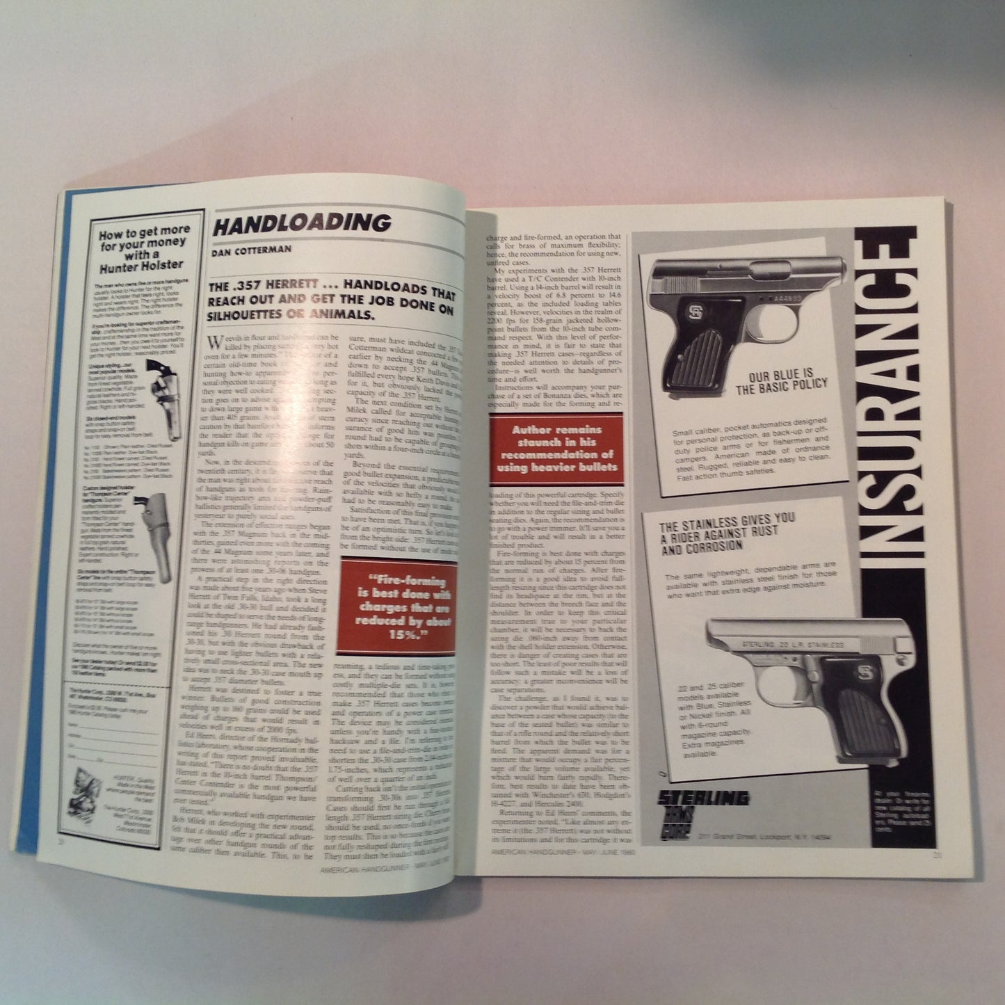 Vintage May/Jun 1980 The American Handgunner Magazine Guns and Gear IHMS Handgun Hunting African Style C.O.P. & TP-70 Winning Techniques