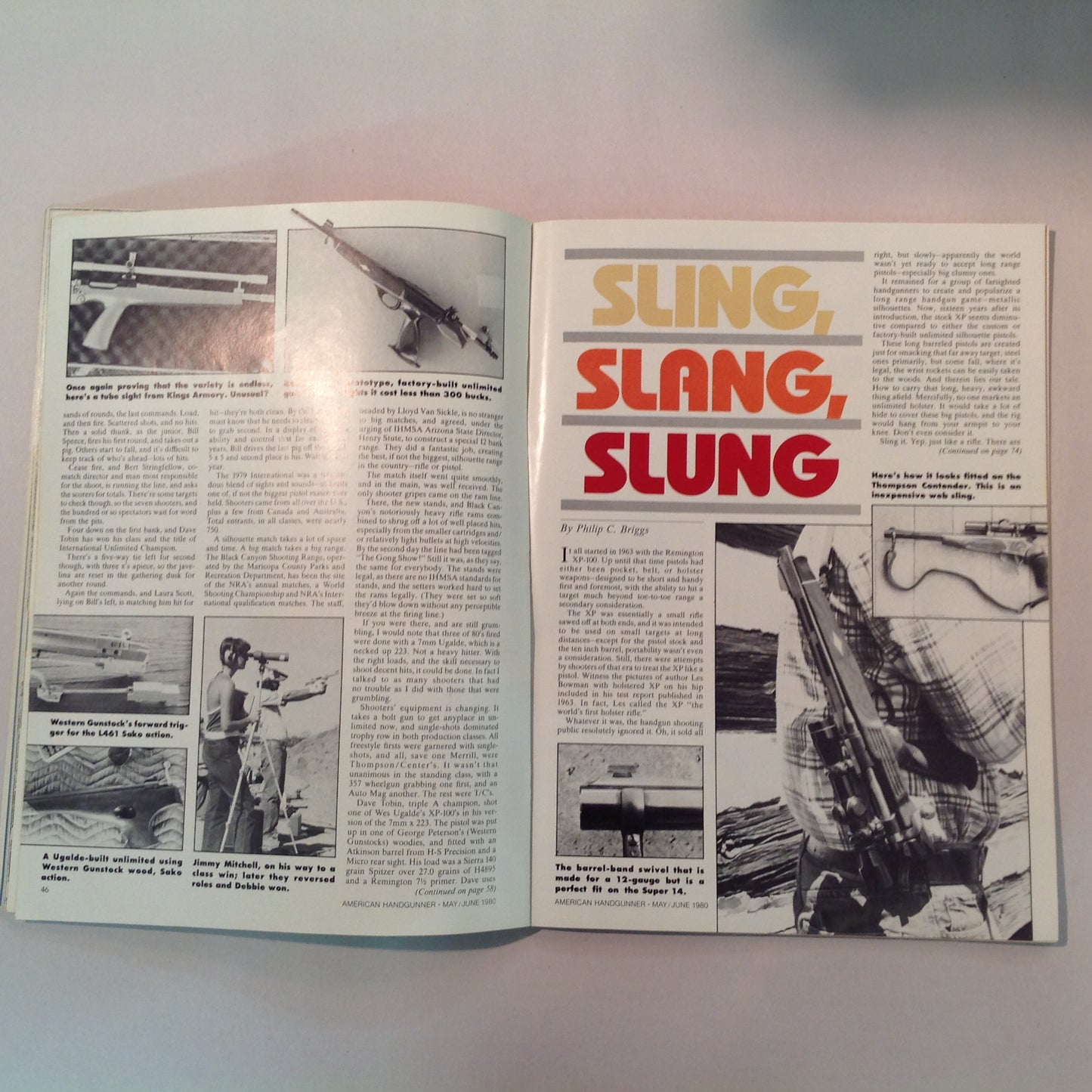 Vintage May/Jun 1980 The American Handgunner Magazine Guns and Gear IHMS Handgun Hunting African Style C.O.P. & TP-70 Winning Techniques