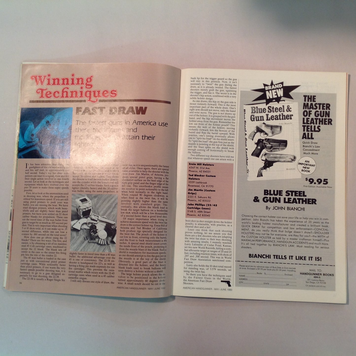 Vintage May/Jun 1980 The American Handgunner Magazine Guns and Gear IHMS Handgun Hunting African Style C.O.P. & TP-70 Winning Techniques
