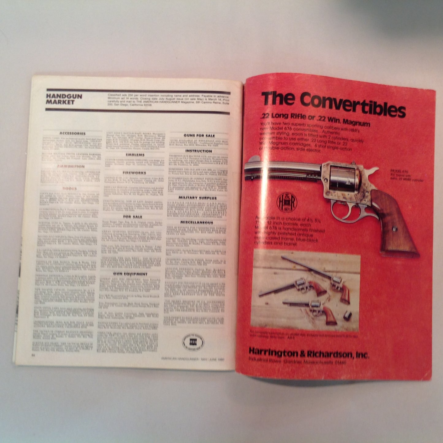 Vintage May/Jun 1980 The American Handgunner Magazine Guns and Gear IHMS Handgun Hunting African Style C.O.P. & TP-70 Winning Techniques
