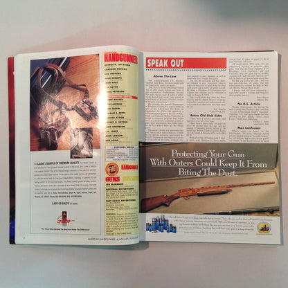 Vintage Jan/Feb 1996 American Handgunner Magazine Street Survival Ultra Compact .45 Club 10 Die Yuppie Scum!