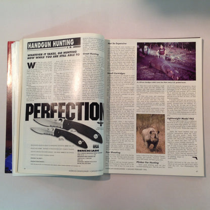 Vintage Jan/Feb 1996 American Handgunner Magazine Street Survival Ultra Compact .45 Club 10 Die Yuppie Scum!
