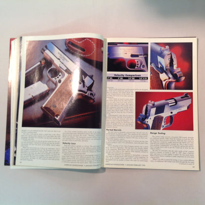 Vintage Jan/Feb 1996 American Handgunner Magazine Street Survival Ultra Compact .45 Club 10 Die Yuppie Scum!