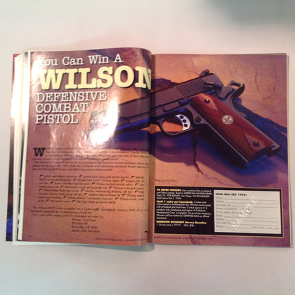 Vintage Jan/Feb 1996 American Handgunner Magazine Street Survival Ultra Compact .45 Club 10 Die Yuppie Scum!