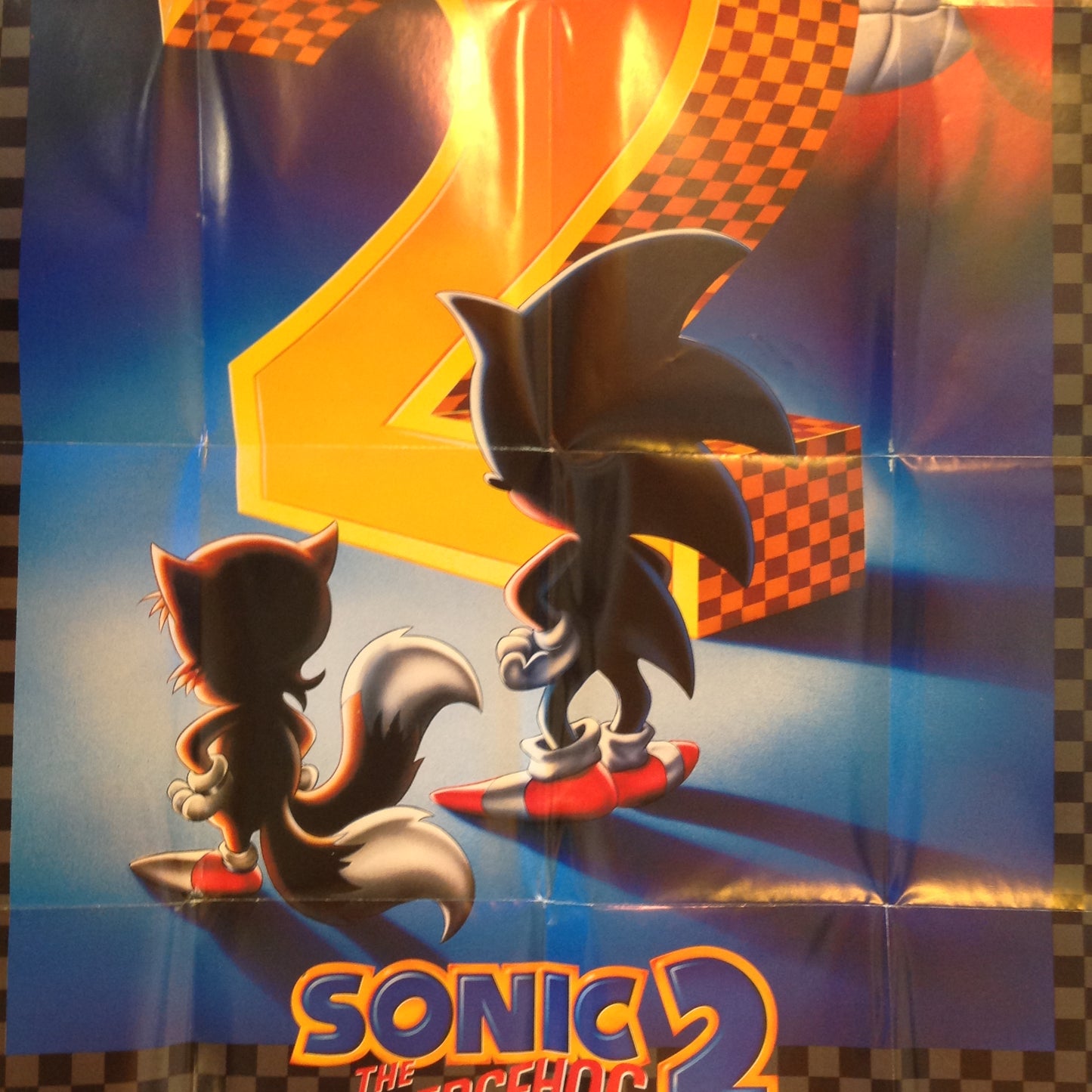 Vintage 1992 Sega Genesis Full Color Brochure Foldout Poster Batman Returns Sonic the Hedgehog 2