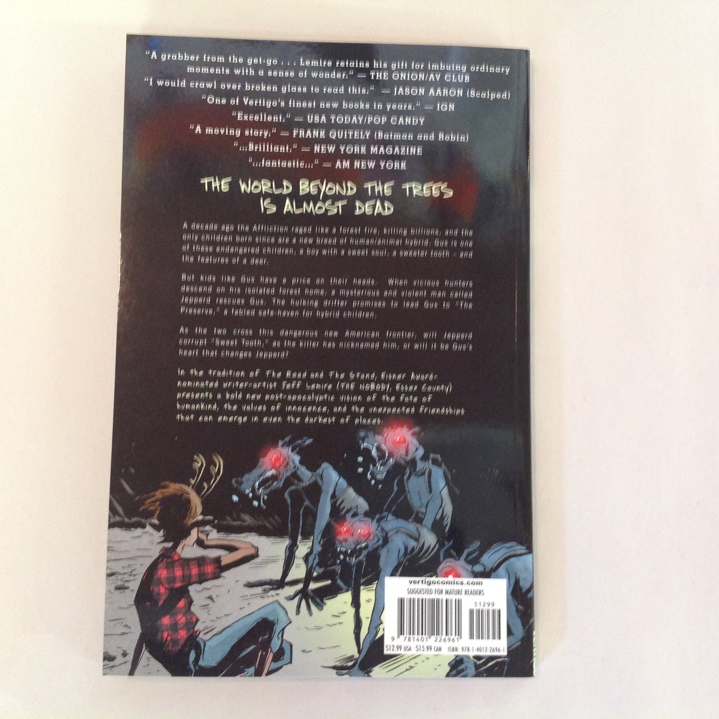 2010 DC Comics/Vertigo Sweet Tooth 1: Out of the Deep Woods Jeff Lemire