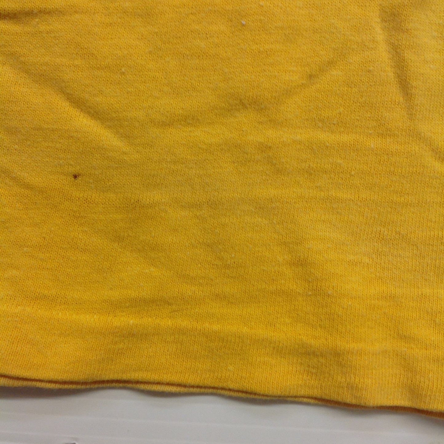 Vintage 1970's Child's Ringer Single Stitch Hem Medium T-Shirt Mayor Walter Bezz Spartans