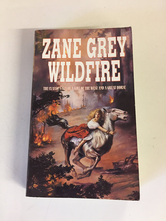 Vintage 1999 Mass Market Paperback Wildfire Zane Grey Forge Books First Edition