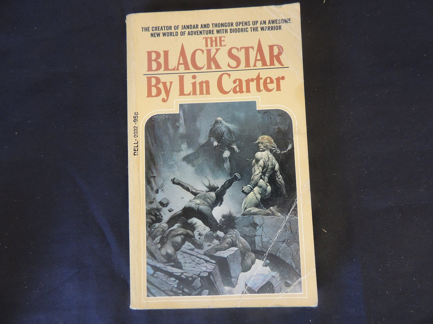 Vintage 1973 Mass Market Paperback The Black Star Lin Carter Dell Books First Printing