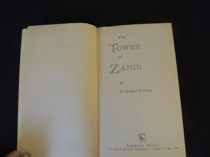 Vintage 1963 Mass Market Paperback Tower of Zanid L. Sprague deCamp Airmont Books First Printing