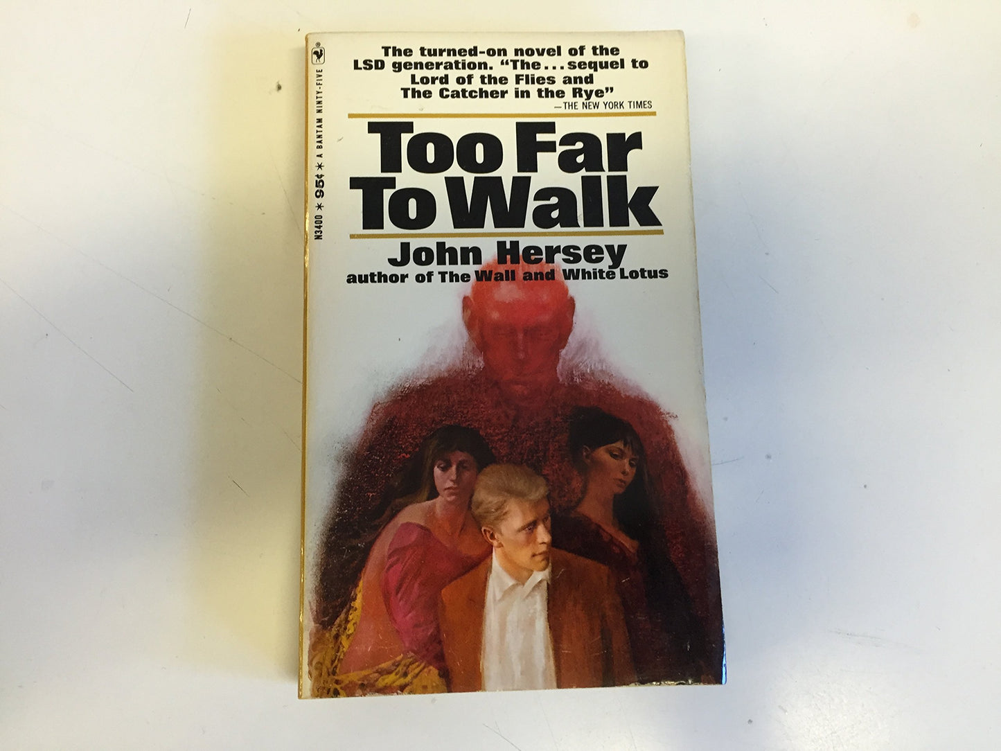 Vintage 1967 Mass Market Paperback Too Far To Walk John Hershey Bantam Books First Edition