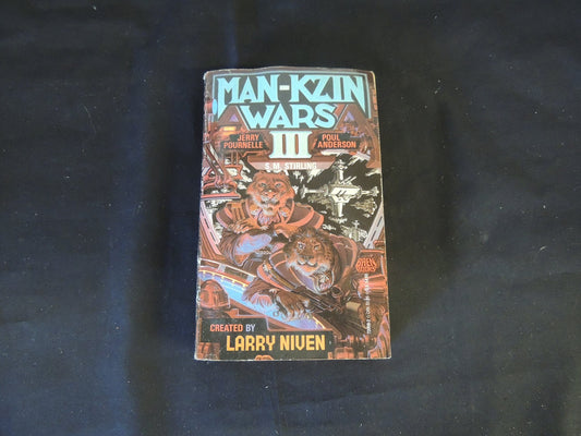 Vintage 1990 Mass Market Paperback Man-Kzin Wars III Jerry Pournelle Poul Anderson Larry Niven Baen First Edition