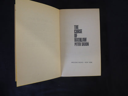 Vintage 1968 Mass Market Paperback The Curse of Rathlaw Peter Saxon Magnum First Edition