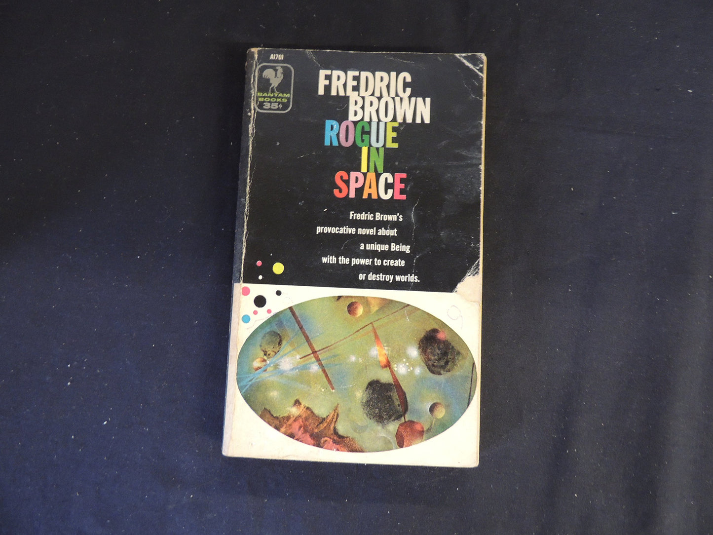 Vintage 1957 Mass Market Paperback Rogue In Space Fredric Brown Bantam First Printing