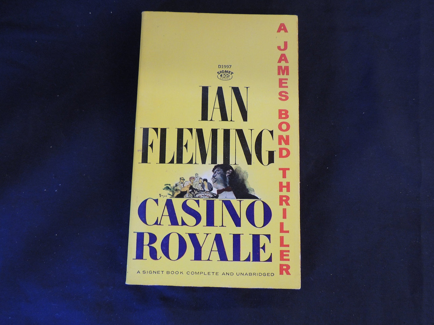 Vintage 1964 Mass Market Paperback Casino Royale Ian Fleming James Bond Thriller