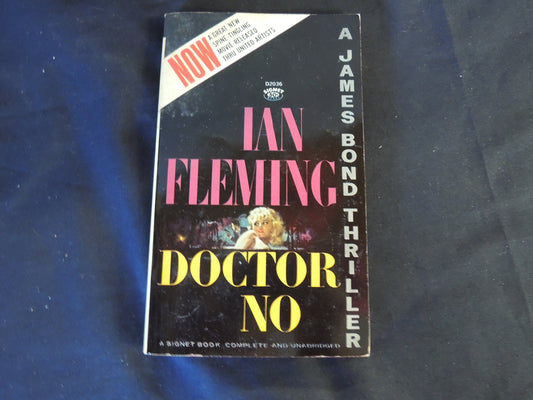 Vintage 1963 Mass Market Paperback Doctor No Ian Fleming James Bond Thriller