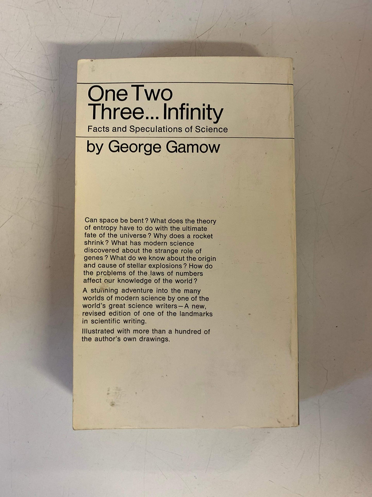 Vintage 1967 Mass Market Paperback One Two Three...Infinity George Gamow