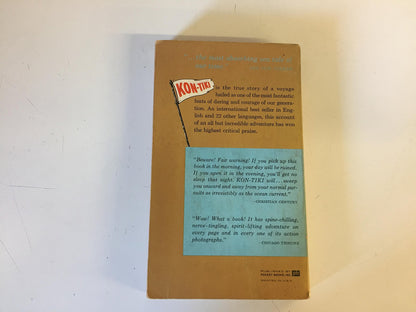 Vintage 1963 Mass Market Paperback Kon-Tiki Thor Heyerdahl