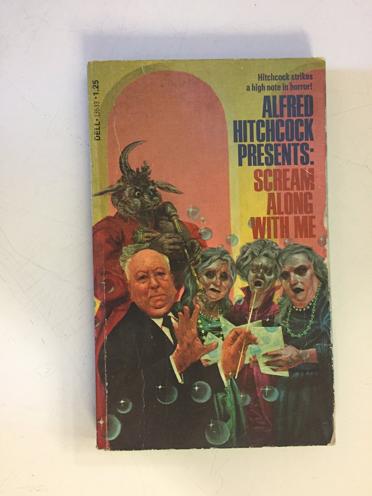 Vintage 1977 Mass Market Paperback Alfred Hitchcock Presents: Scream Along With Me Dell Books New Edition