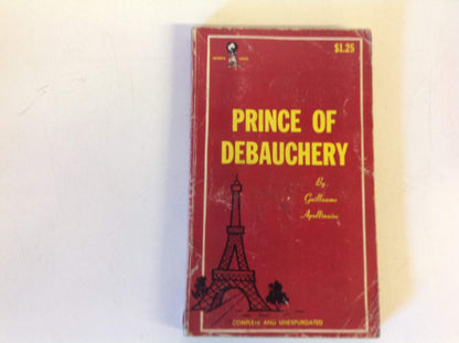 Vintage 1967 Mass Market Paperback Prince of Debauchery Guillaume Apollinaire First Printing