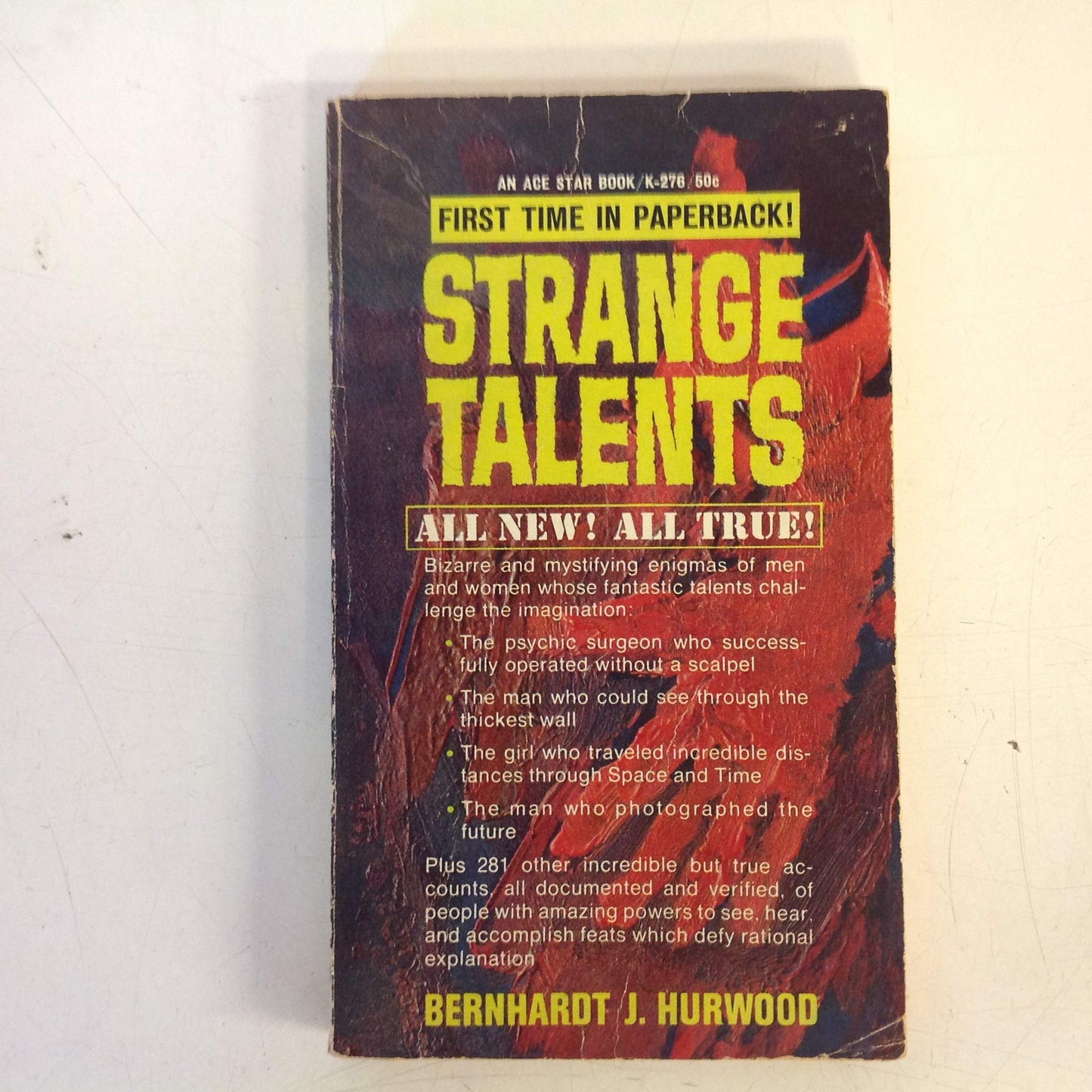 Vintage 1967 Mass Market Paperback Strange Talents Berhardt J. Hurwood ACE Star First Edition