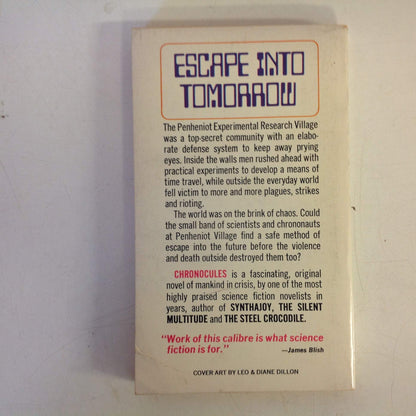 Vintage 1970 Mass Market Paperback Chronocules D.G. Compton ACE Science Fiction Special