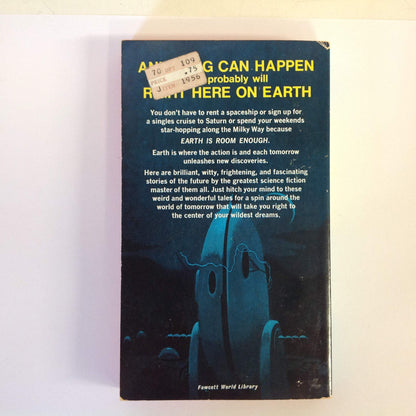 Vintage 1957 Mass Market Paperback Earth Is Room Enough Isaac Asimov Fawcett Crest First Printing